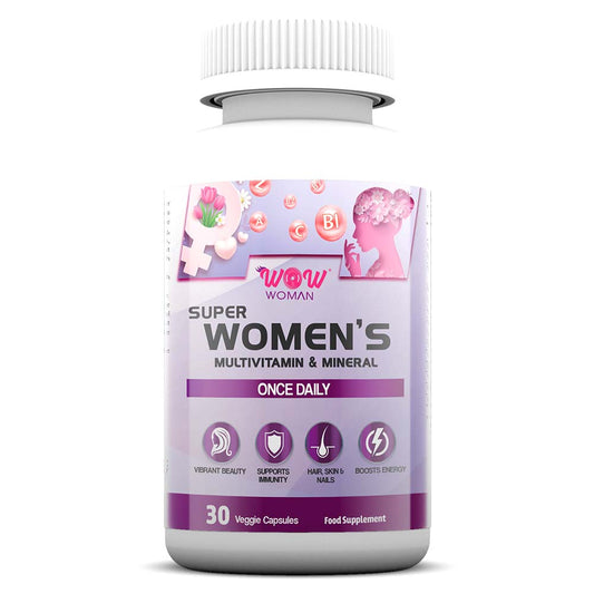 Wow Woman Super Women's Multivitamin & Mineral, 30 Veggie Capsules, Vibrant Beauty